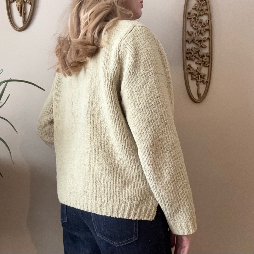 Savannah Grandmacore Cozy Knit Sweater with Embroidered Patch - Picture 8 of 8
